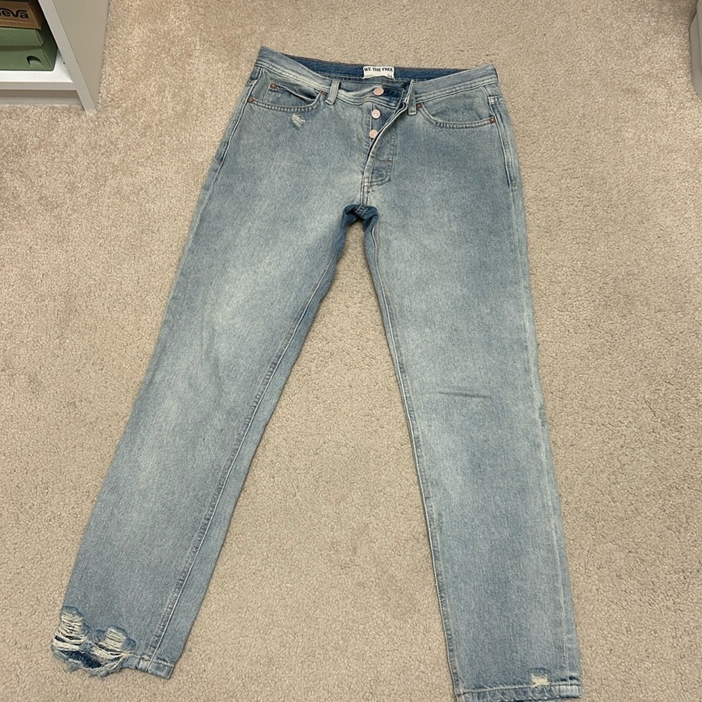 FP We-The-Free midrise women’s boyfriend jeans size 26.